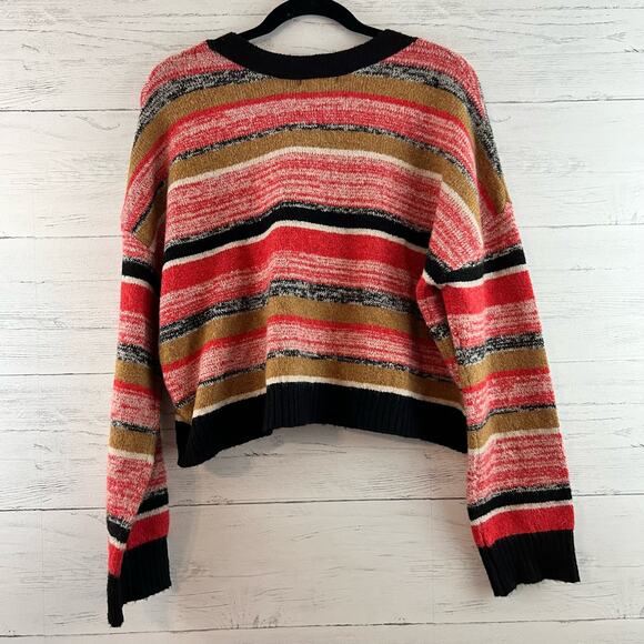 BP. NWT Striped Knit Button Front Grandpa Cardigan Size L - Picture 2 of 8